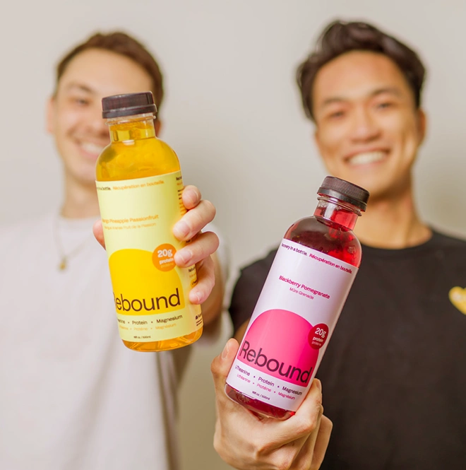 Rebound founders with product