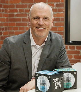 Tuesday founder with product