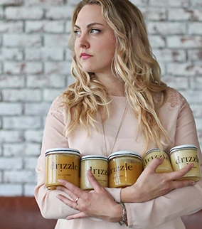 Drizzle founder with product